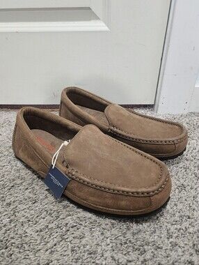 American Eagle Outfitters Men's Tan Suede Slip-On Loafers